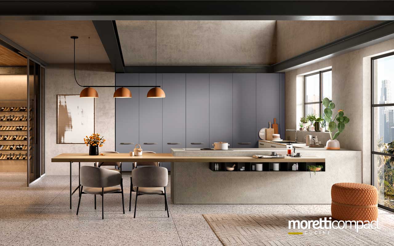 Cucina con Penisola modello College