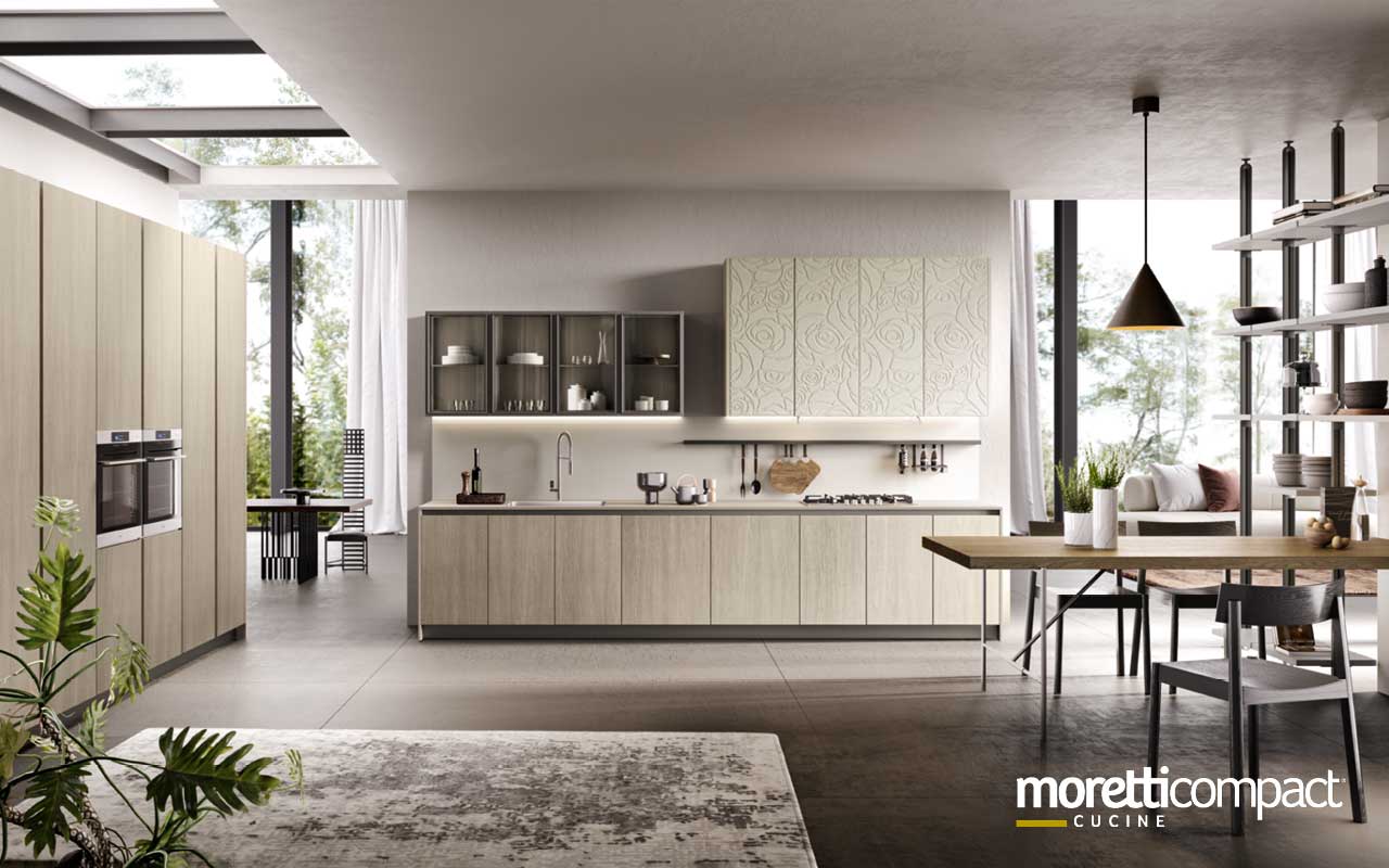 Cucina lineare su due pareti modello Mirage