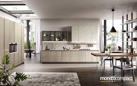 Cucina lineare su due pareti modello Mirage Cucina lineare su due pareti modello Mirage