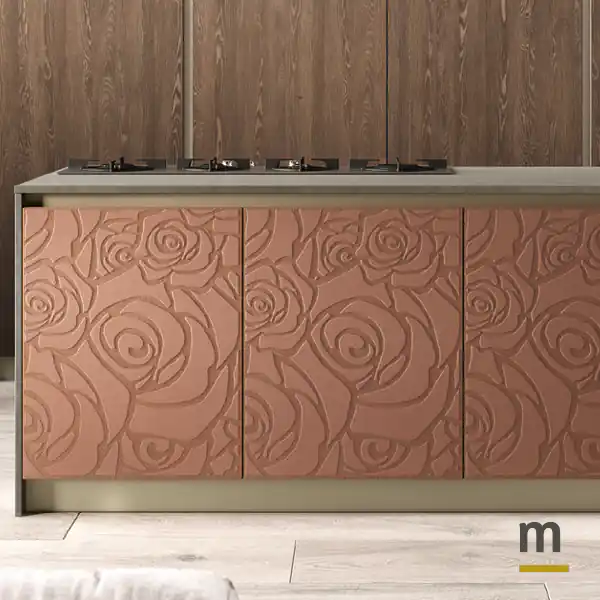 Basi con ante malta texture Rose