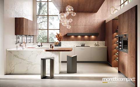 Cucina con Penisola modello Moon