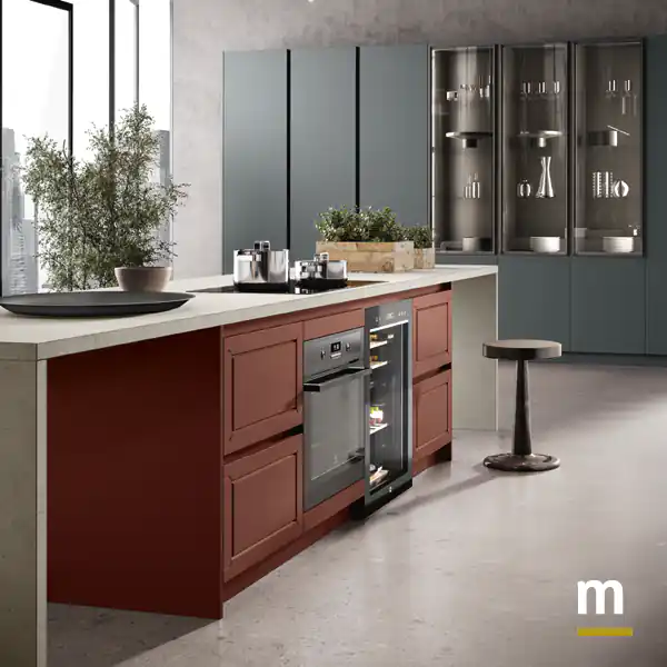 Isola con forno e cantinetta