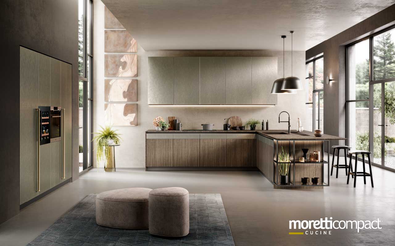 Cucina con Penisola modello Natural Cucina con Penisola modello Natural