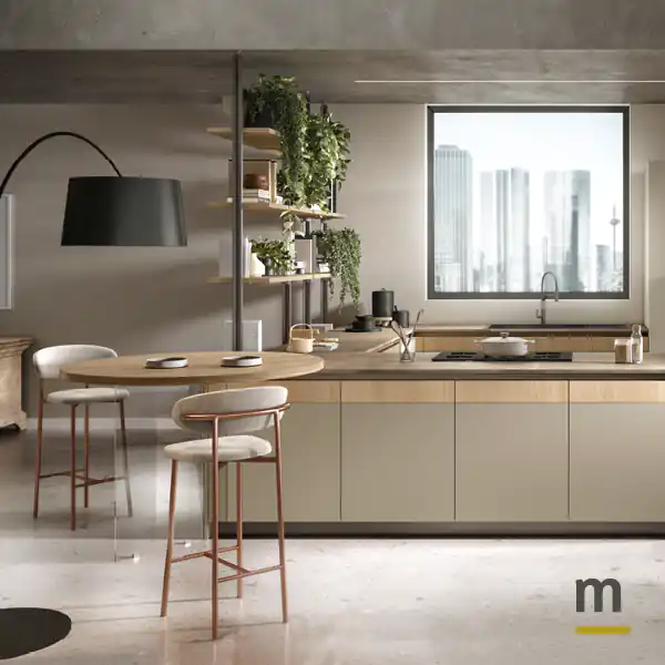 Tavolo su penisola Tavolo su penisola