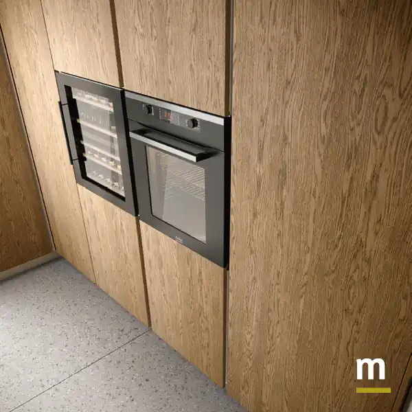 Colonne con forno e cantinetta